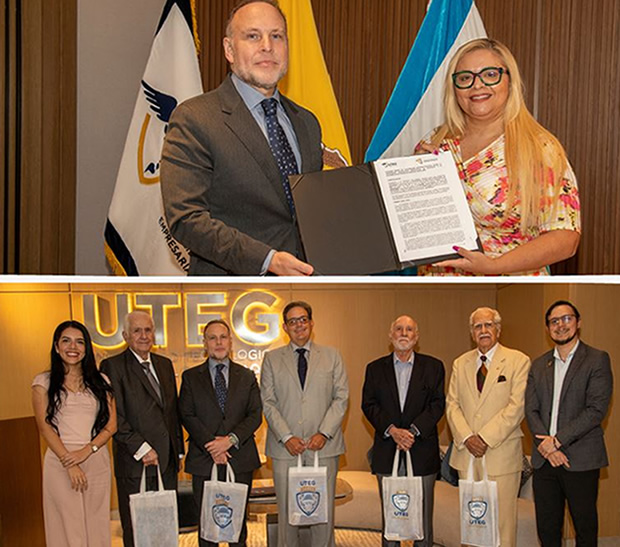 Firma de convenio interinstitucional entre AEDS y UTEG Firma de convenio interinstitucional entre AEDS y UTEG